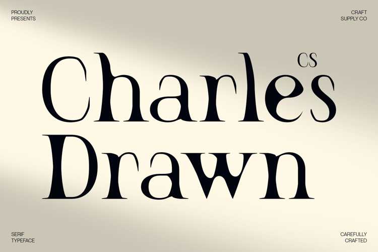 Preview of CS Charles Drawn Font