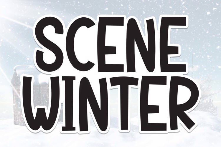 Scene Winter Font