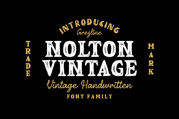 Preview of Nolton Vintage Serif Font