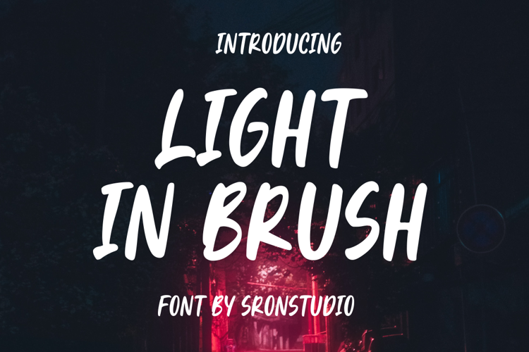 Light In Brush Font