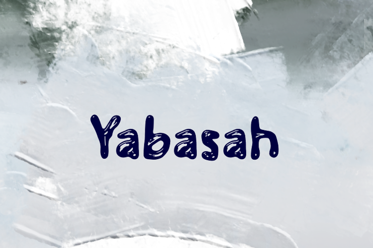 Preview of y  Yabasah Font