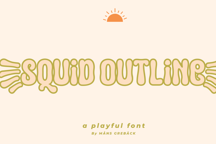 Squid Outline Font