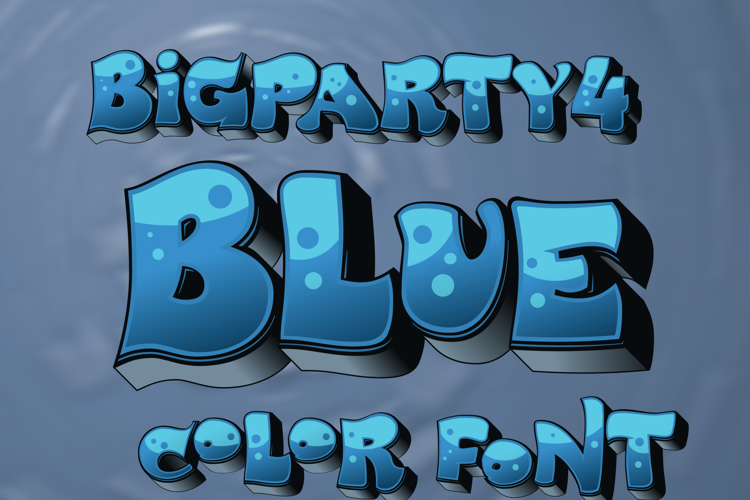 BigParty4-Blue Font