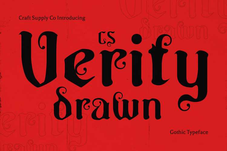 Preview of CS Verity Drawn Font
