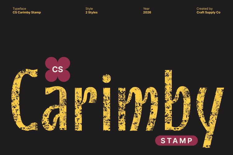 Preview of CS Carimby Stamp Font