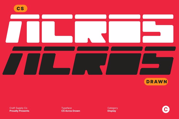 Preview of CS Acros Drawn Font