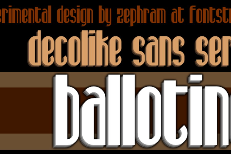 Ballotine Font