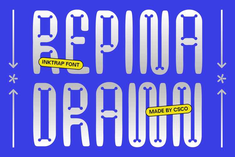 Preview of Repina Drawn Font