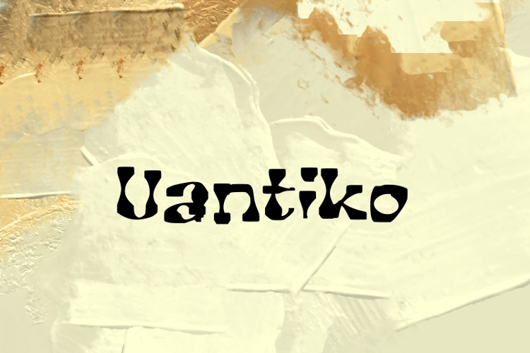 Preview of u Uantiko Font