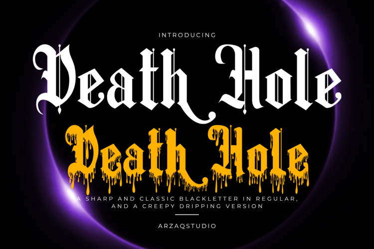 Preview of Death Hole Font