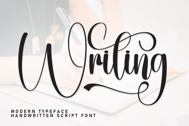 Preview of Writing Font