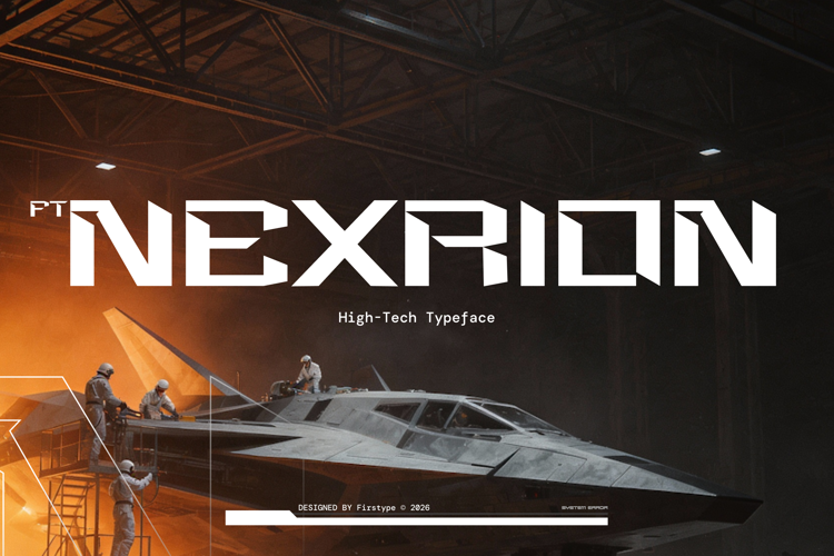 Preview of FT Nexrion – Free Font