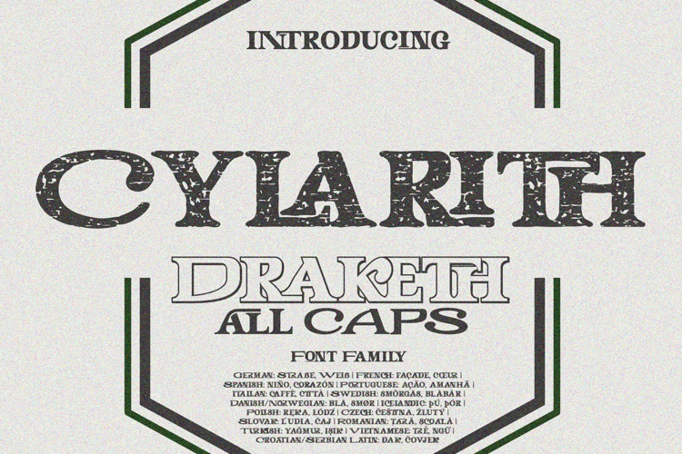 Preview of Cylarith Draketh Font