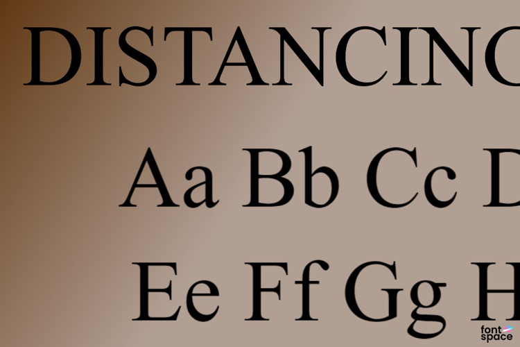 DISTANCING Font