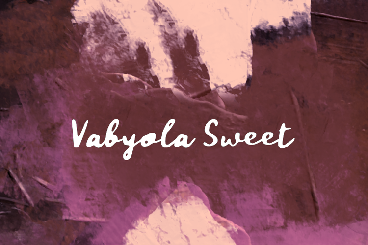 Preview of v Vabyola Sweet Font