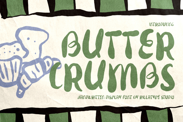 Preview of RT Bread Crumbs Font