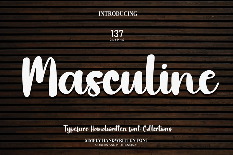 Masculine Font