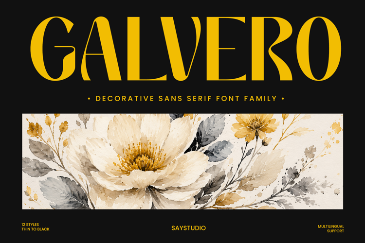 Preview of Galvero Font