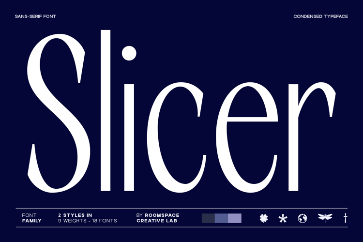 Preview of RCL Slicer Font
