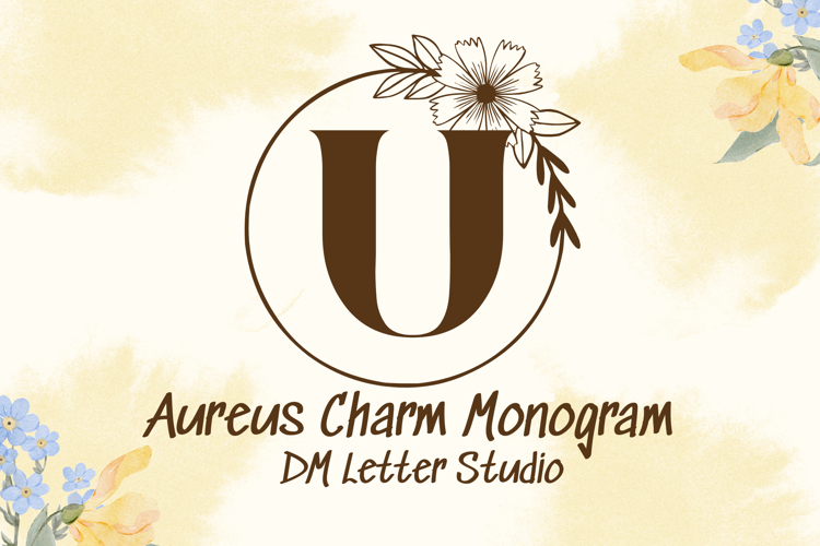 Preview of Aureus Charm Monogram Font