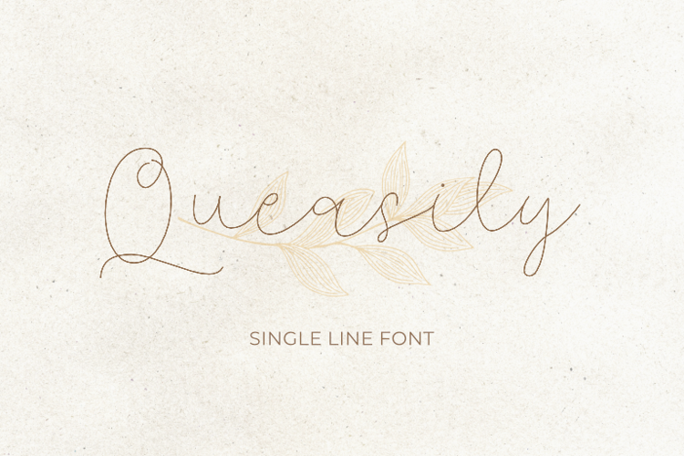 Queasily Single Line Font