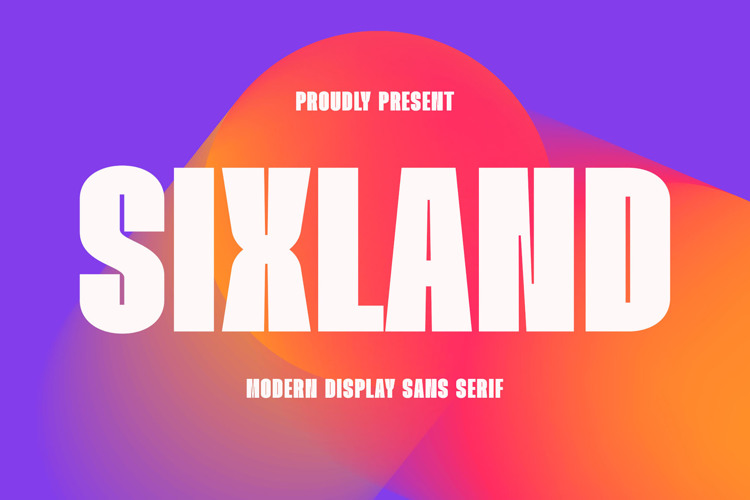 Preview of Sixland Font