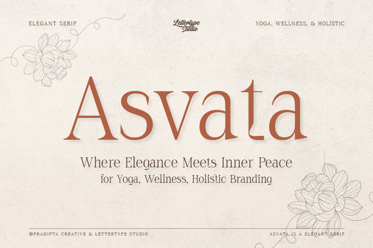 Preview of Asvata Font