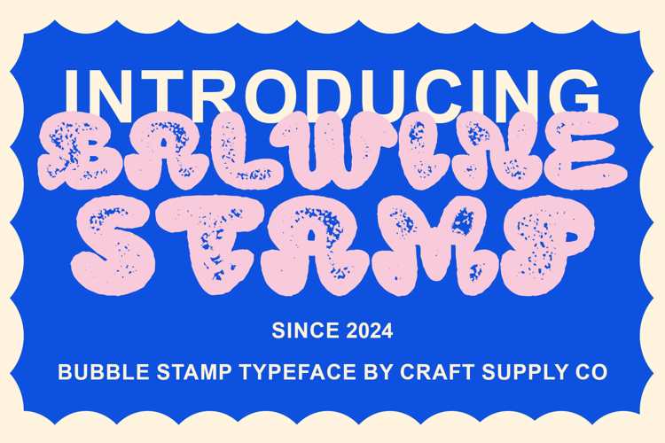 Balwine Stamp Font