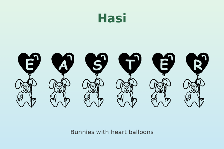 Preview of Hasi Font