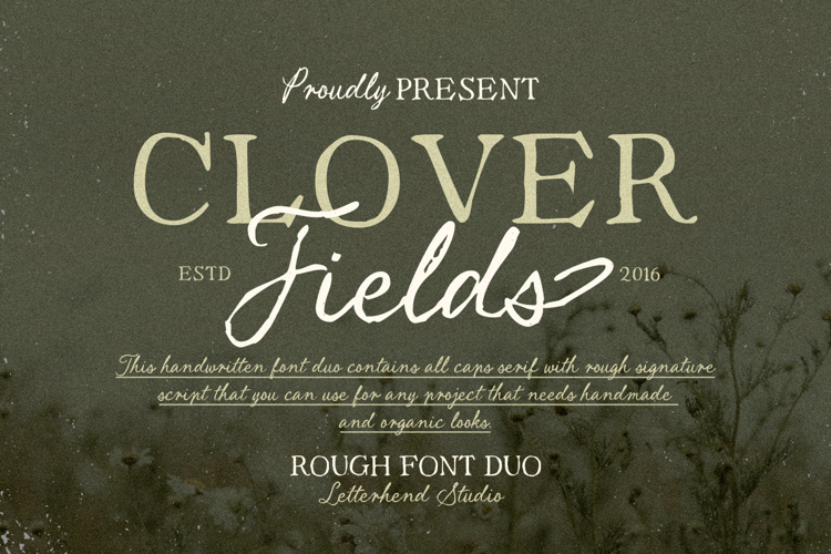 Preview of Clover Fields Serif Font