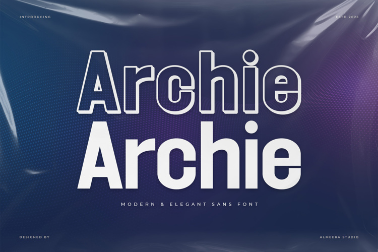 Preview of Archie Font