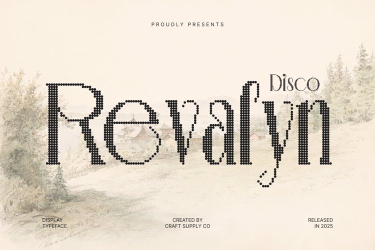 Preview of Revalyn Disco Font