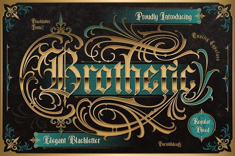 Preview of Brotheric Font