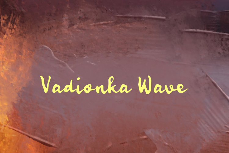 Preview of v Vadionka Wave Font