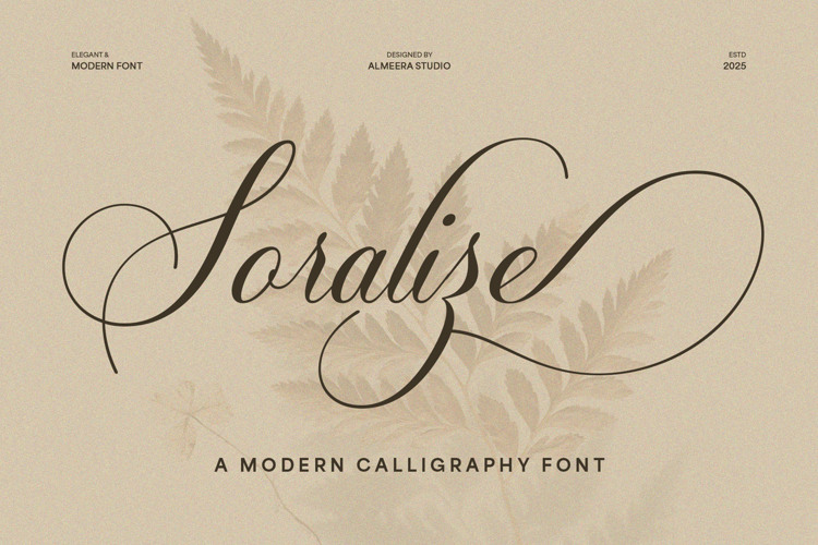Preview of Soralize Font