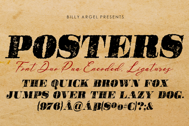 POSTERS ITALIC Font