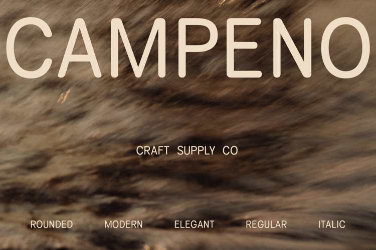 Campeno Rounded Font