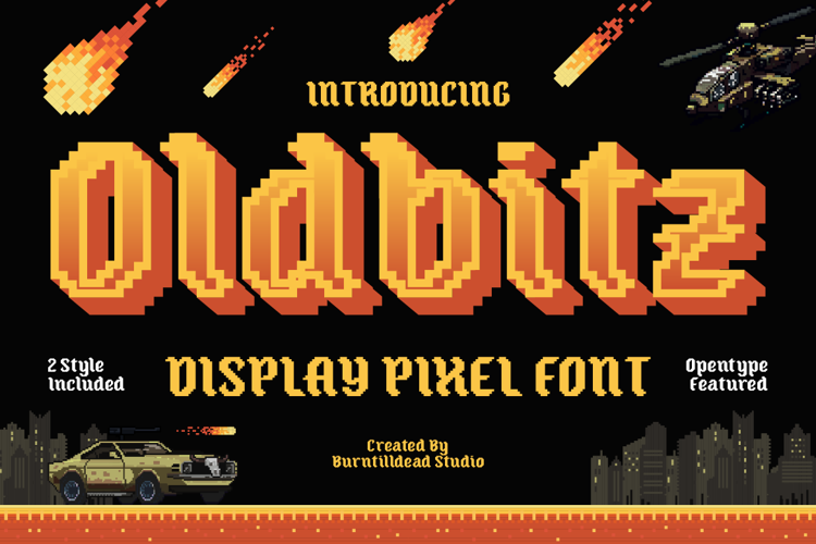 Preview of Oldbitz Font
