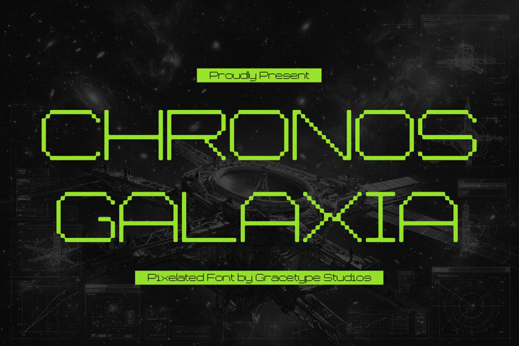Preview of Chronos Galaxia Font
