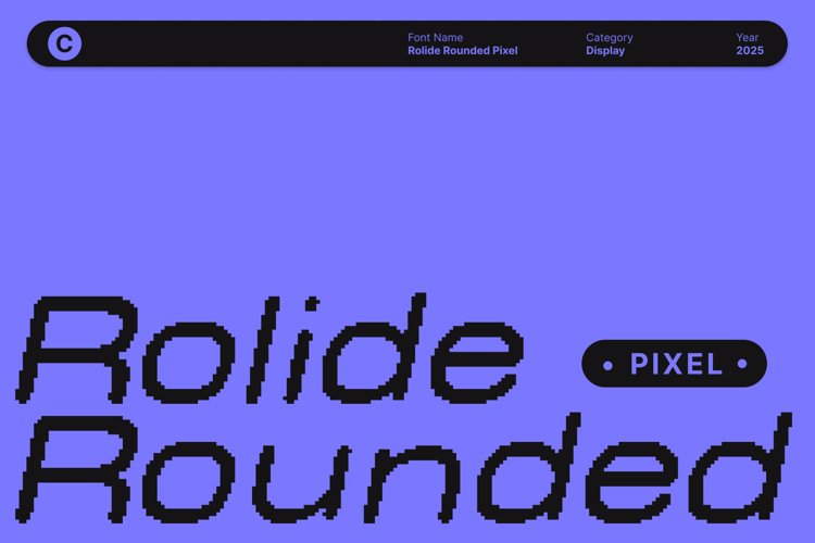 Preview of Rolide Rounded Pixel Font