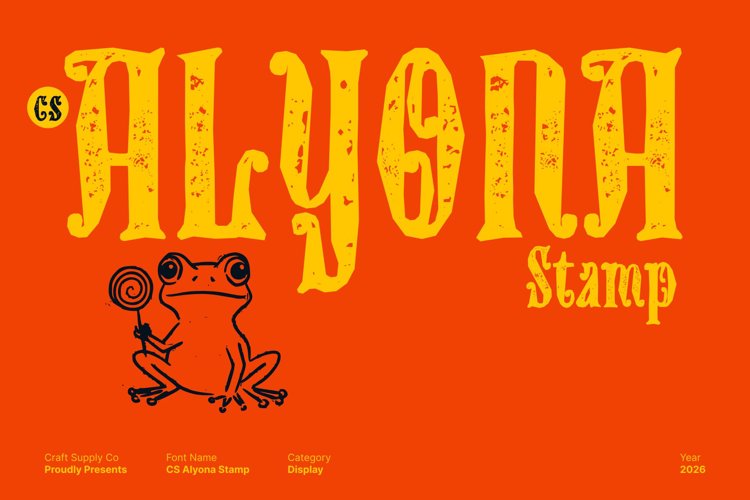 Preview of CS Alyona Stamp Font