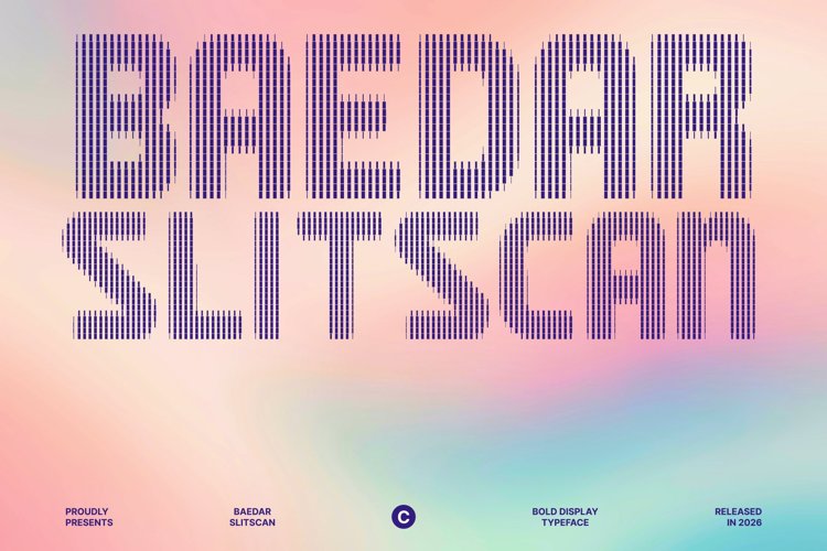 Preview of Baedar Slitscan Font