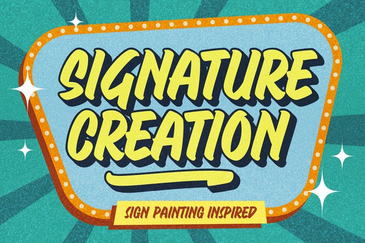 Signature Creation Font