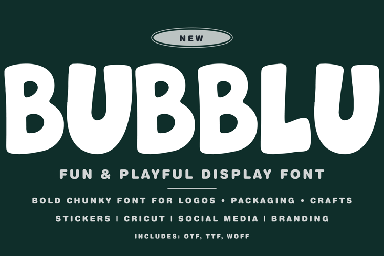 Preview of BUBBLU Font