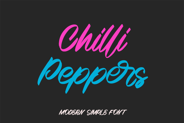 Chilli Peppers - Font
