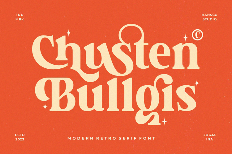 Chusten Bullgis Font