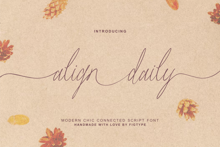 Align daily Font