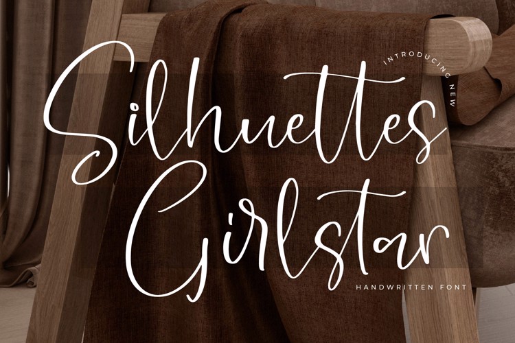 Preview of Silhuettes Girlstar Font