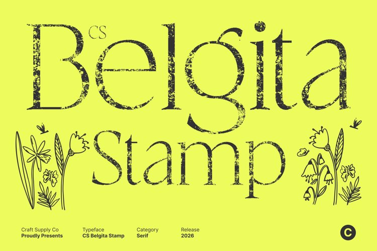 Preview of CS Belgita Stamp Font
