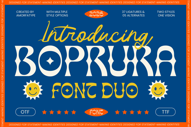 Preview of Boprura Serif Font